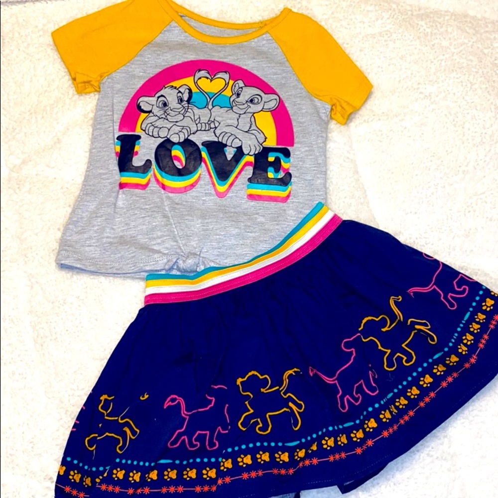 Lion King Skirt Set 4t